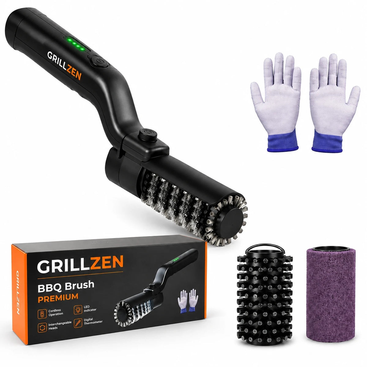 Grillzen Braai Pro Bundle: brush, polishing head and gloves